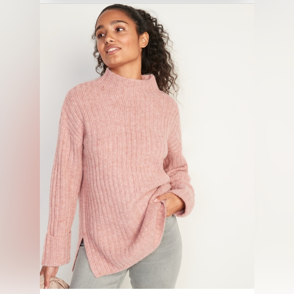 Old Navy Soft Pink Turtleneck Sweater